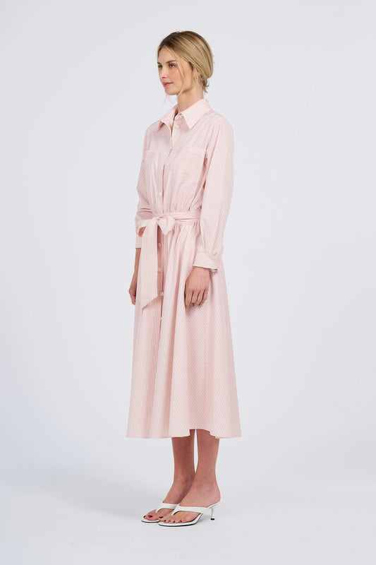 Belted Midi Shirt Dress (UPF 50+)