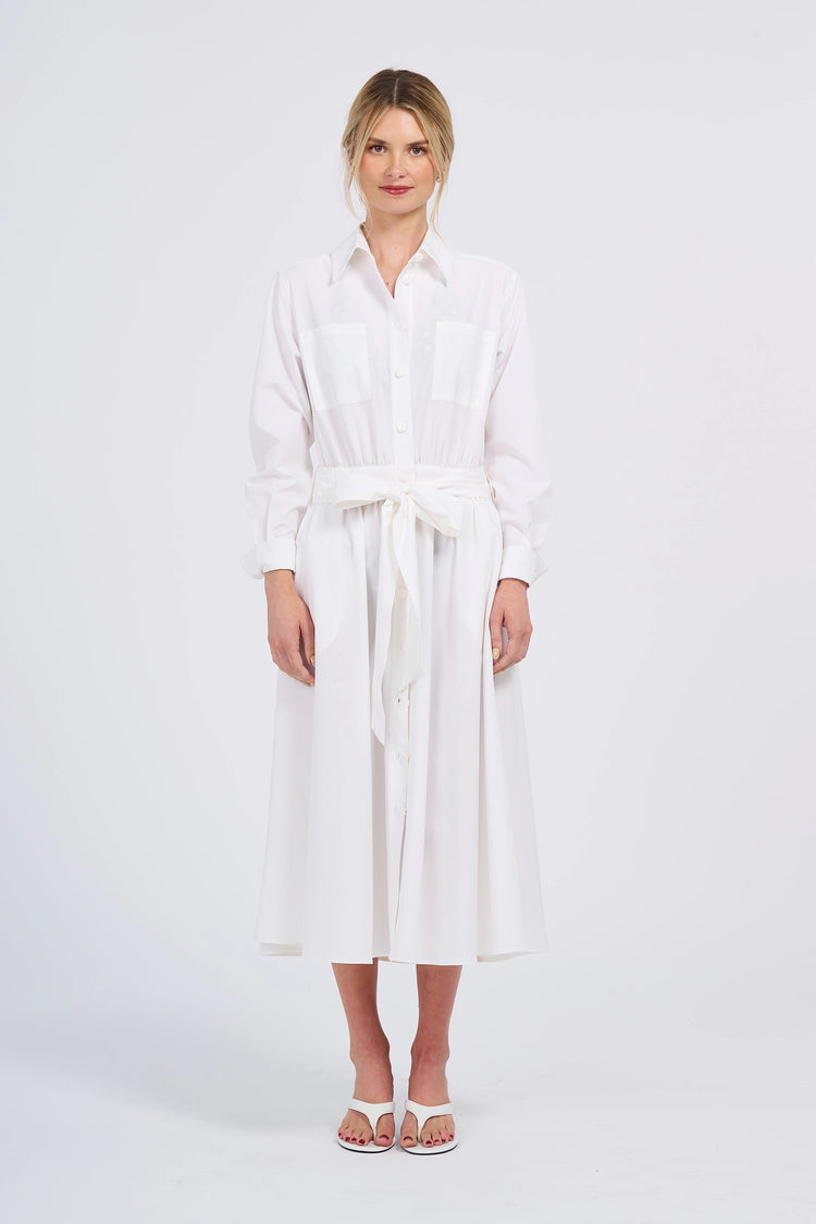 Belted Midi Shirt Dress (UPF 50+)