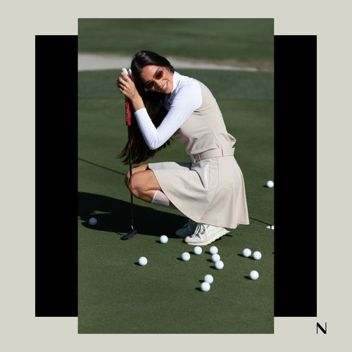 pleated golf skort