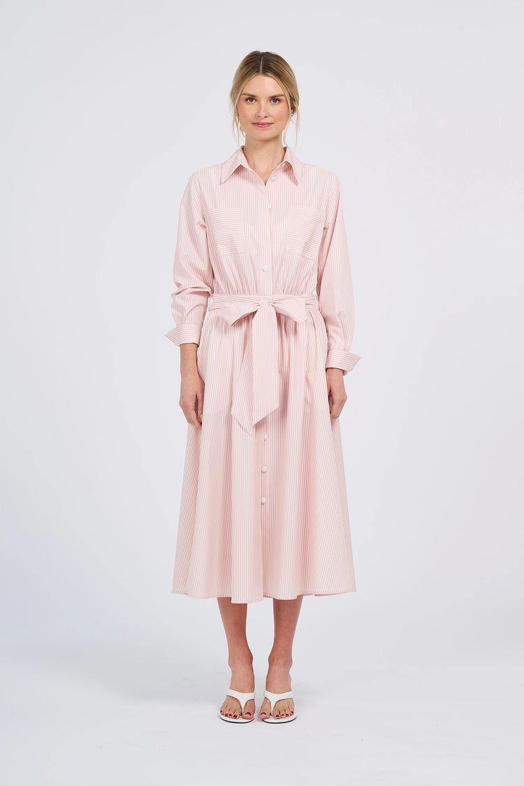 Belted Midi Shirt Dress (UPF 50+)