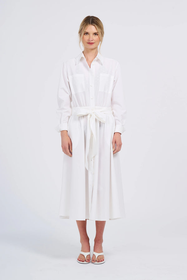 Belted Midi Shirt Dress (UPF 50+)