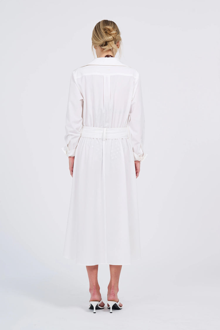 Belted Midi Shirt Dress (UPF 50+)