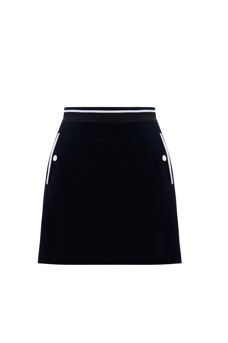 FITTED SKORT UPF 30+ IN BLACK