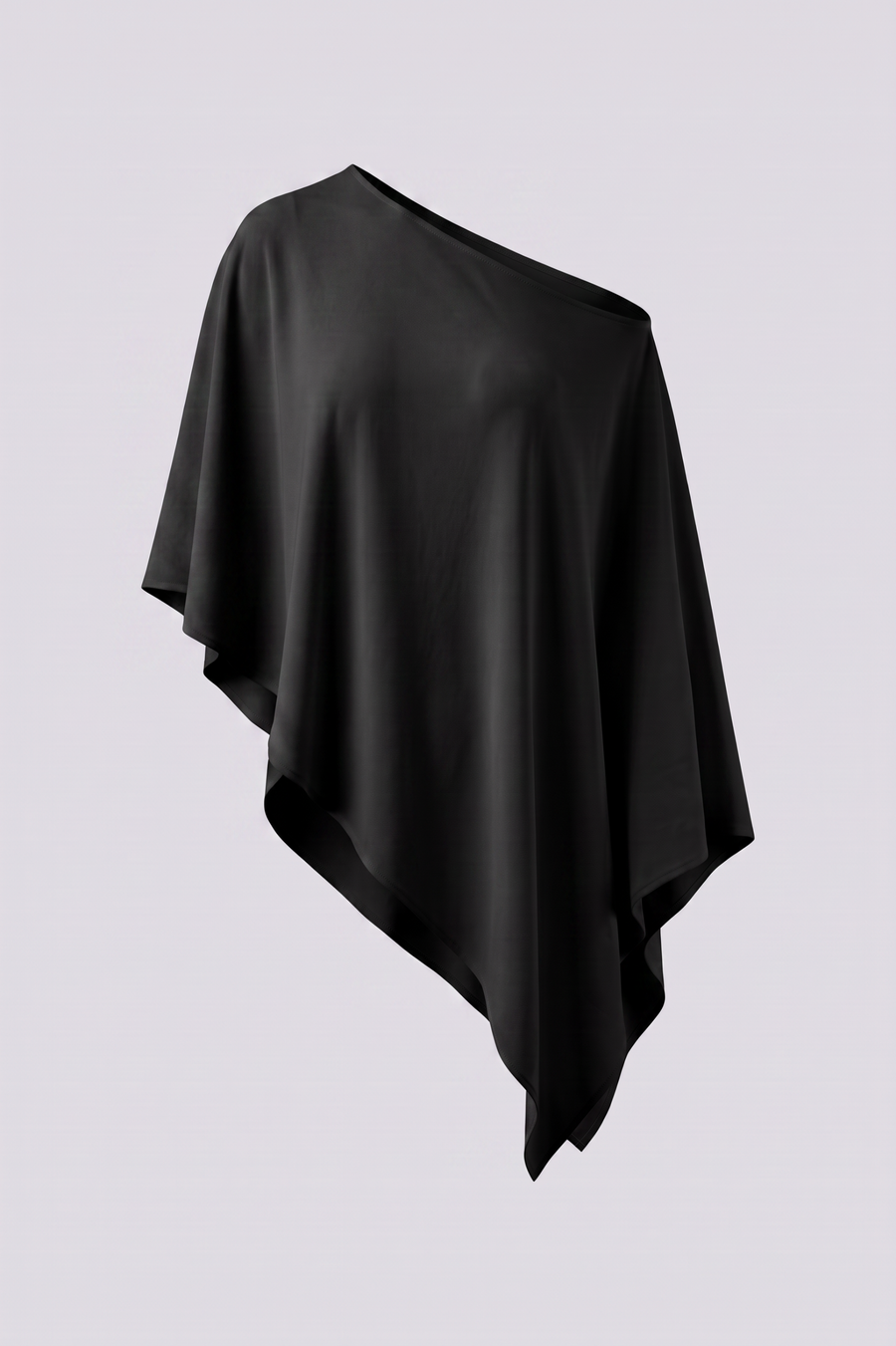 Sheer Asymmetrical Poncho Coverup UPF 50+